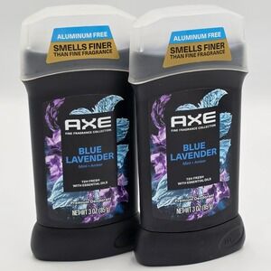 Axe Blue Lavender Mint & Amber Aluminum Free 72hr Fresh Deodorant 3oz (2 Pk)